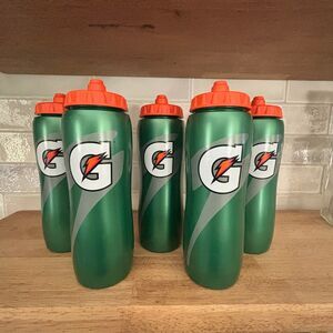 5 NEW Squeeze Squirt Gatorade 32 oz Water Bottles